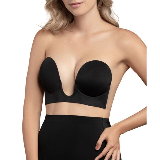 Sutien Adeziv Forma U, BYE-BRA - Fara Bretele, Negru, Cupa E