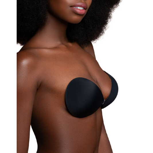 Sutien Invizibil Adeziv, BYE-BRA - Negru, Cupa D