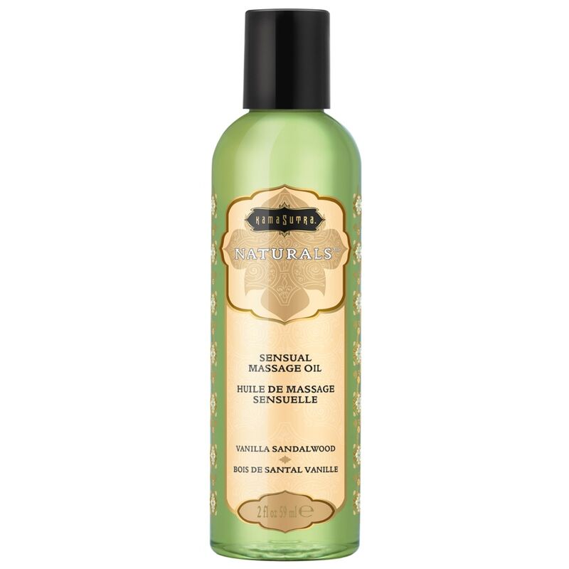 Ulei de Masaj, Kama Sutra - Naturals, Textura Usoara si Matasoasa, Vanilla Sandalwood 59 ML