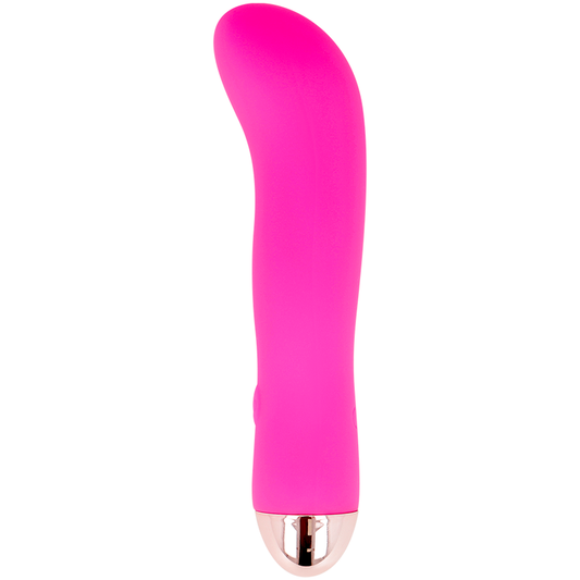 Vibrator Reincarcabil, DOLCE VITA - Two Roz, 7 Viteze, Silicon Medical, 13,2 cm