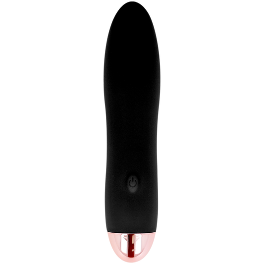 Vibrator Reincarcabil, DOLCE VITA - Four, 7 Viteze, Negru, 13 cm
