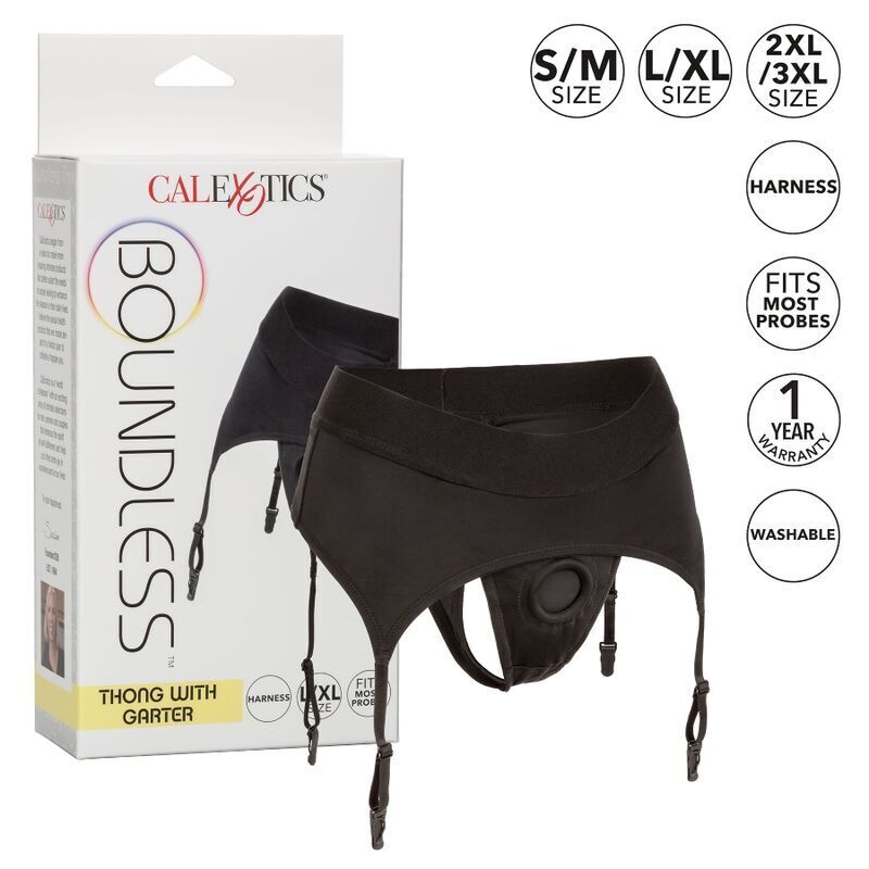 Chilot Tanga cu Portjartier, CalExotics - Boundless, Inel O Intarit, S/M