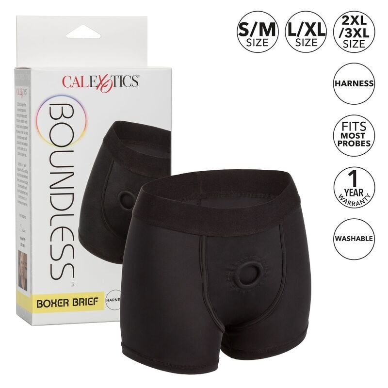 Boxeri Brief, CalExotics - Boundless, cu Inel O Intarit, XXL/XXXL