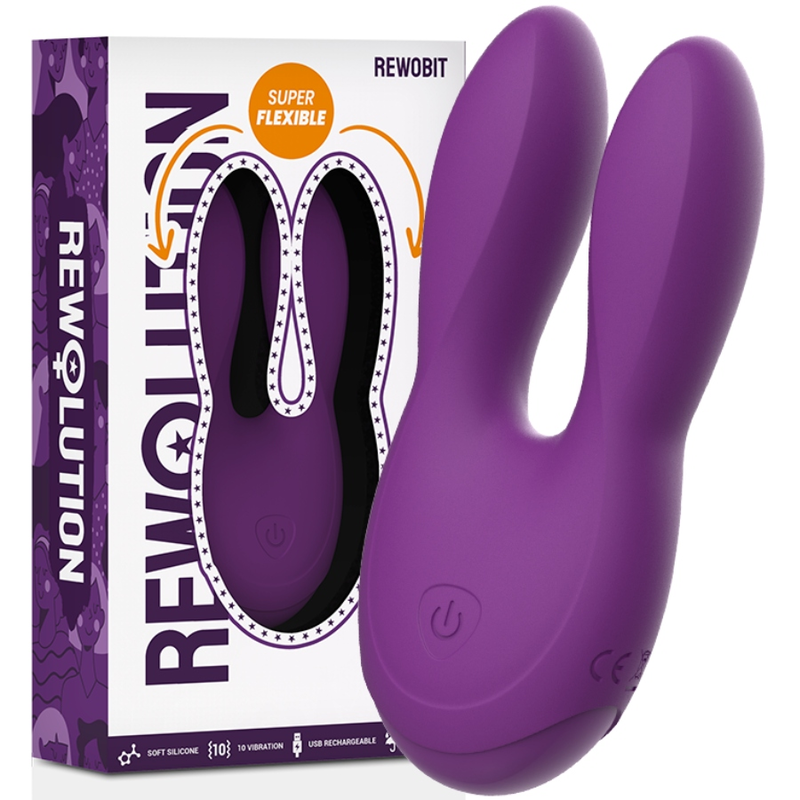 Vibrator Clitoris, Rewolution - Rewobit, 2 Motoare Independente, 11.8 x 3.0 x 5.0 CM