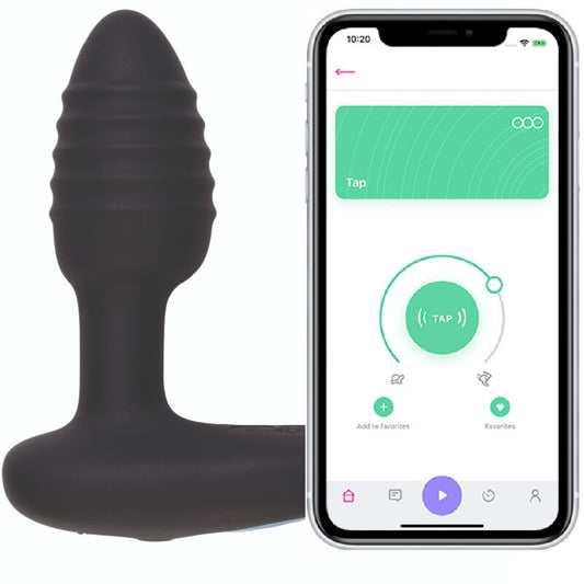 Dop Anal cu Vibratii si LED, KIIROO - Lumen, Control prin Aplicatie