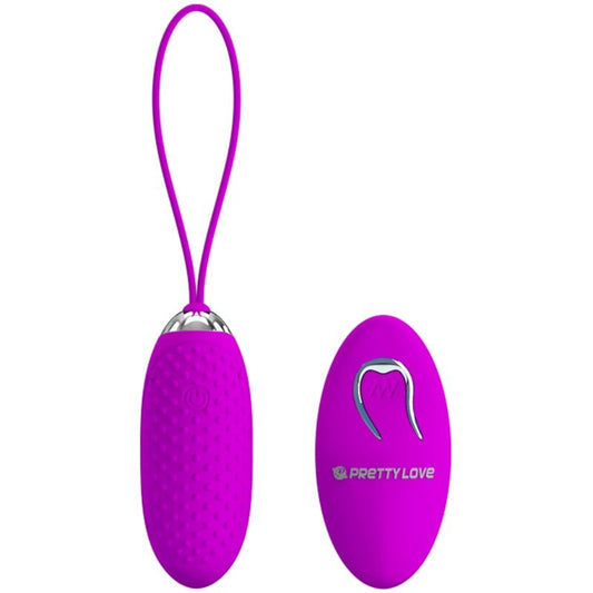 Ou Vibrator cu Telecomanda, PRETTY LOVE - Joanna, 12 Moduri, Silicon, 14 cm