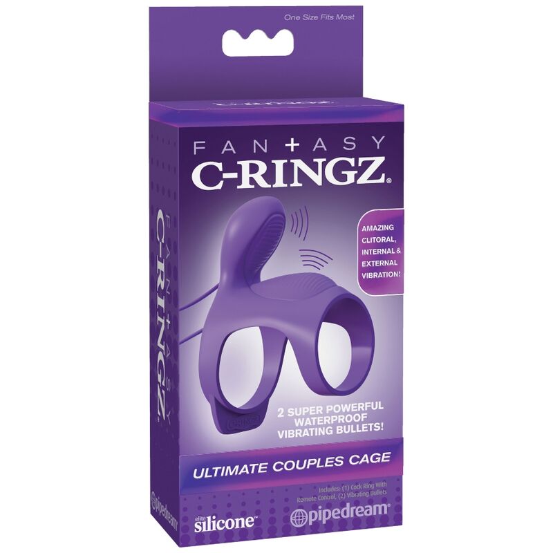 Inel Penis Vibrator pentru Cupluri, Fantasy C-Ringz - Ultimate Couples Cage