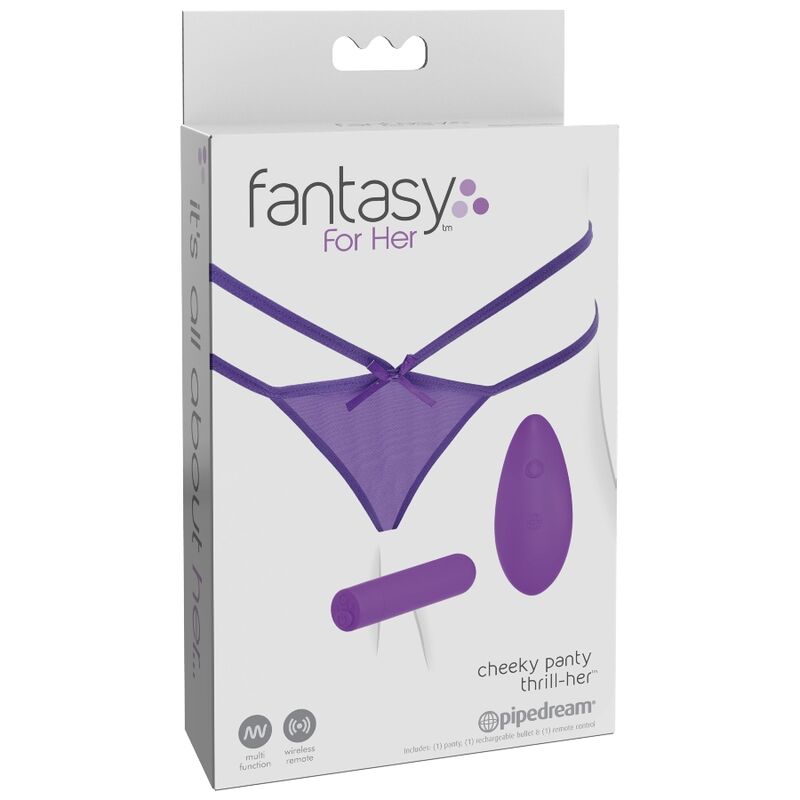 Chilotei cu Vibratii, Fantasy - Thrill-Her, cu Telecomanda Wireless, Mov