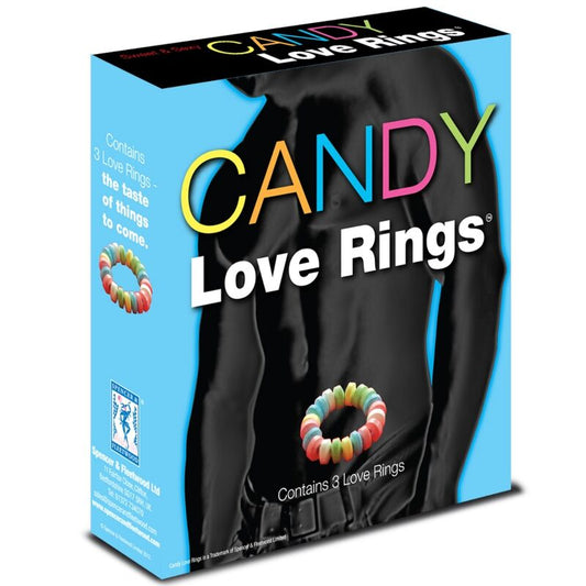 Inel Comestibil pentru Penis, SPENCER & FLEETWOOD - Candy Lovers Ring, Aroma Tutti Frutti, 3 buc, 18 g