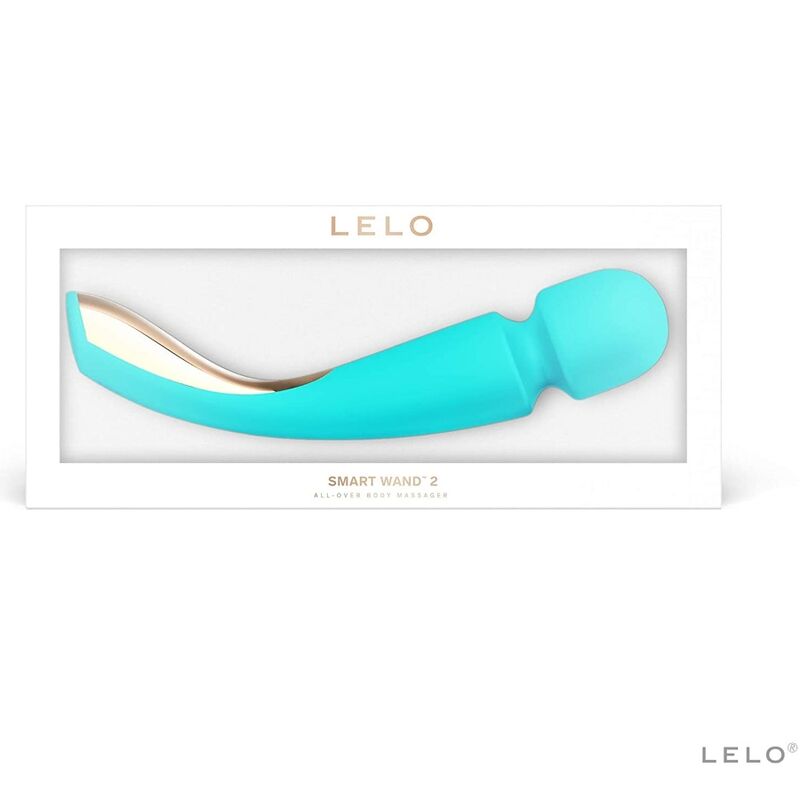 Vibrator Corporal, Lelo - Smart Wand 2 Medium, 10 Moduri de Vibratie, Aqua Green