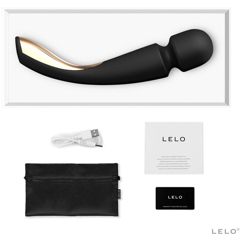 Vibrator, Lelo - Smart Wand 2 Medium, 10 Moduri de Vibratie, Negru