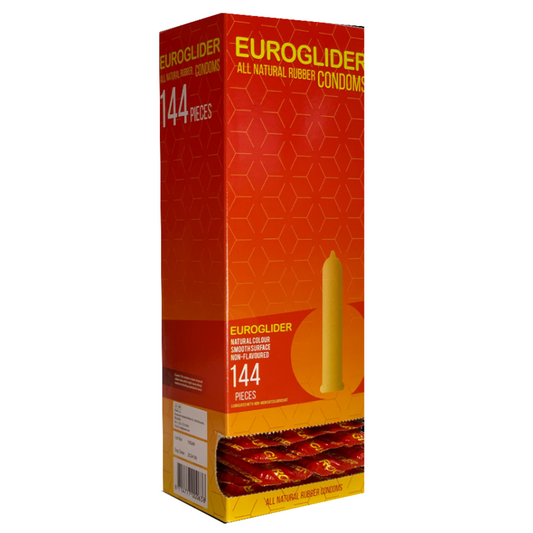 Prezervative Standard, EUROGLIDER - cu Lubrifiant Silicon, Transparente, 144 Bucati