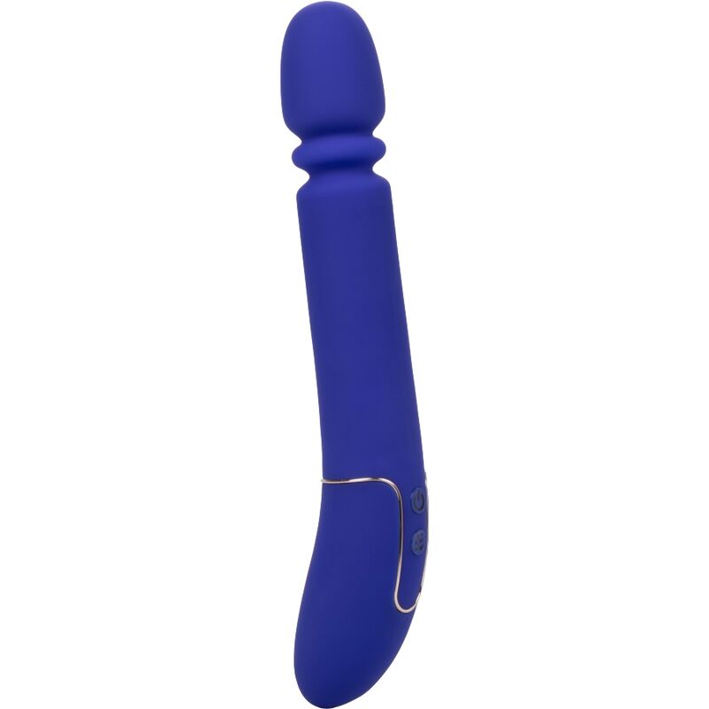 Vibrator, CalExotics - Shameless Slim Thumper, 850 Miscari pe Minut, Albastru