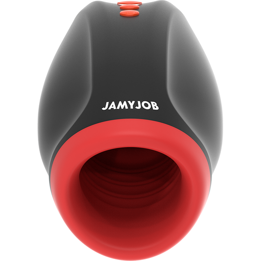 Masturbator cu Vibratii si Compresie, JAMYJOB - Novax, Cyberskin, 12 cm