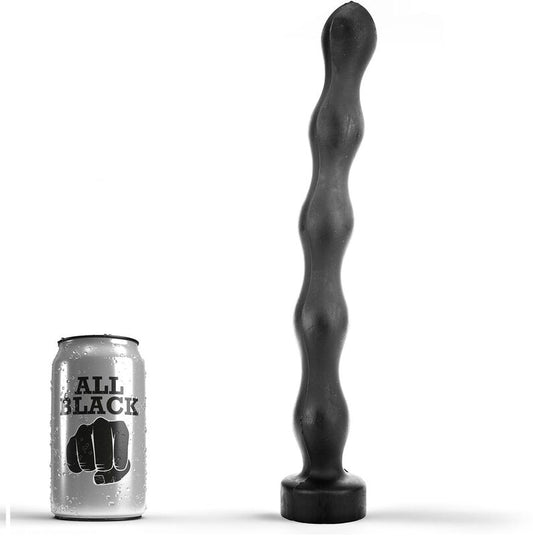 Dop Anal Multibulb, ALL BLACK - 5 Bile, Negru, 32 cm