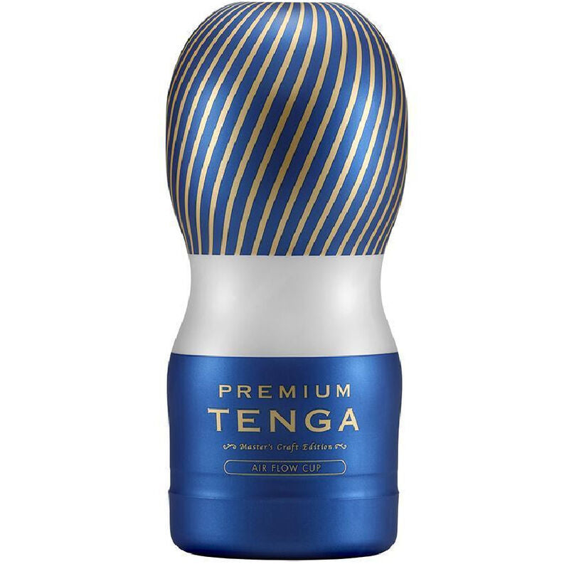 Masturbator, Tenga - Premium Air Flow Cup, Manson Interior cu Nervuri Spiralate, 69 x 69 x 155 mm