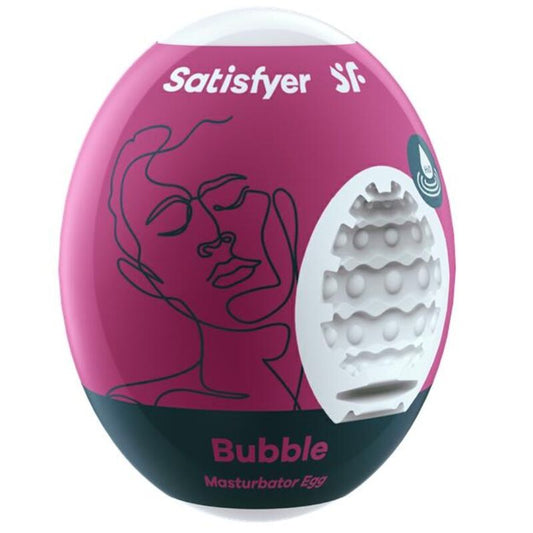 Masturbator Ou Bubble, SATISFYER - TPR Hydro-Active, Texturi Interioare