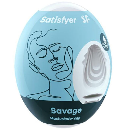 Masturbator Ou Savage, SATISFYER - TPR Hydro-Active, Texturi Interioare