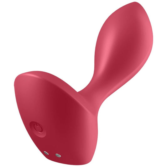 Vibrator Anal pentru Incepatori, SATISFYER - Backdoor Lover, 12 Programe, Rosu