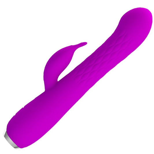 Vibrator Rabbit Rotativ, PRETTY LOVE - Molly, Silicon, Reincarcabil, 20,5 cm