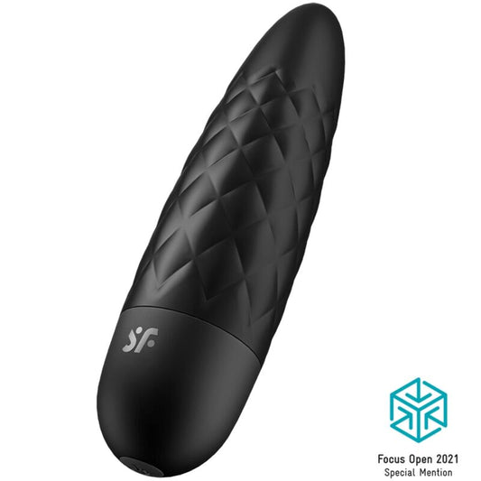 Mini Vibrator Bullet, SATISFYER - Ultra Power Bullet 5, 12 Programe, Negru