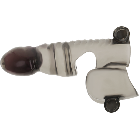 Manson pentru Penis si Testicule cu 3 Motoare, OHMAMA - Texturat, 14 cm