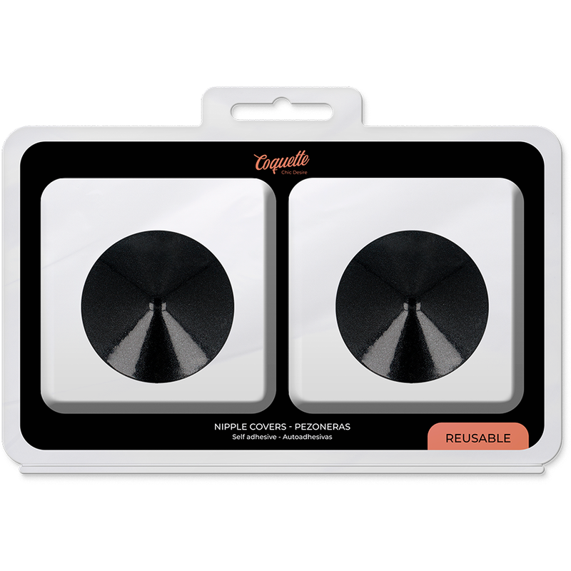 Acoperitoare Sfarcuri, Coquette Chic Desire, Reutilizabile, Cercuri Negre