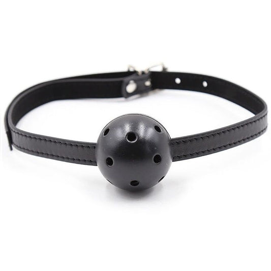 Calus cu Bila si Orificii, OHMAMA FETISH - Reglabil, Fara Ftalati, Diametru 4,5 cm