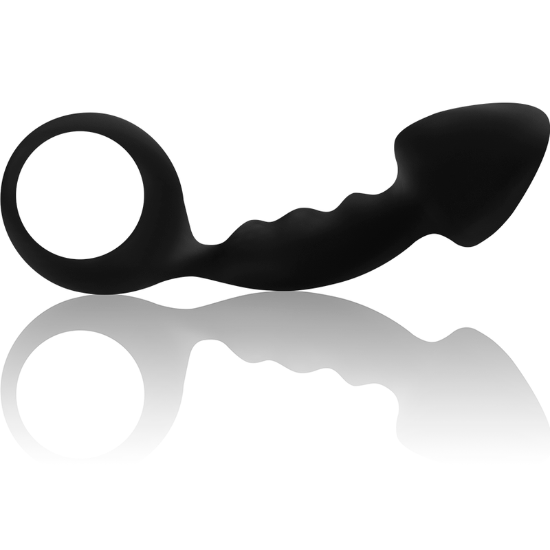 Plug Anal, Ohmama - Ribbed, cu Inel, 12,2cm