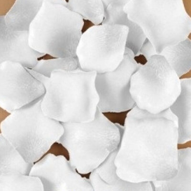 Petale de Trandafir, Diablo Picante - 100 White Petals, Decor Romantic, Alb