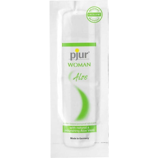 Lubrifiant pe Baza de Apa, Pjur - Woman Aloe, cu Aloe Vera, 2 ML
