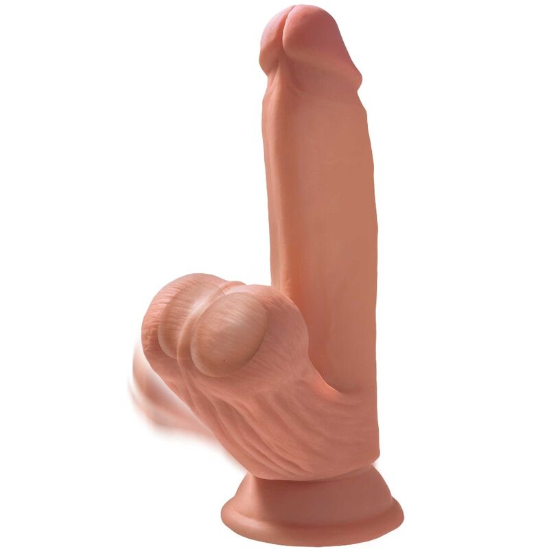 Dildo, King Cock - Plus 3D, Bile Realiste in Miscare, 15.2 CM