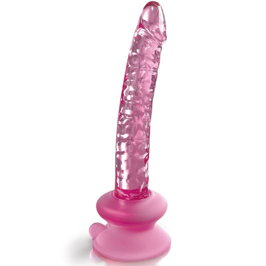 Dildo Sticla, Icicles - No. 86, cu Ventuza, 17 x 3 CM