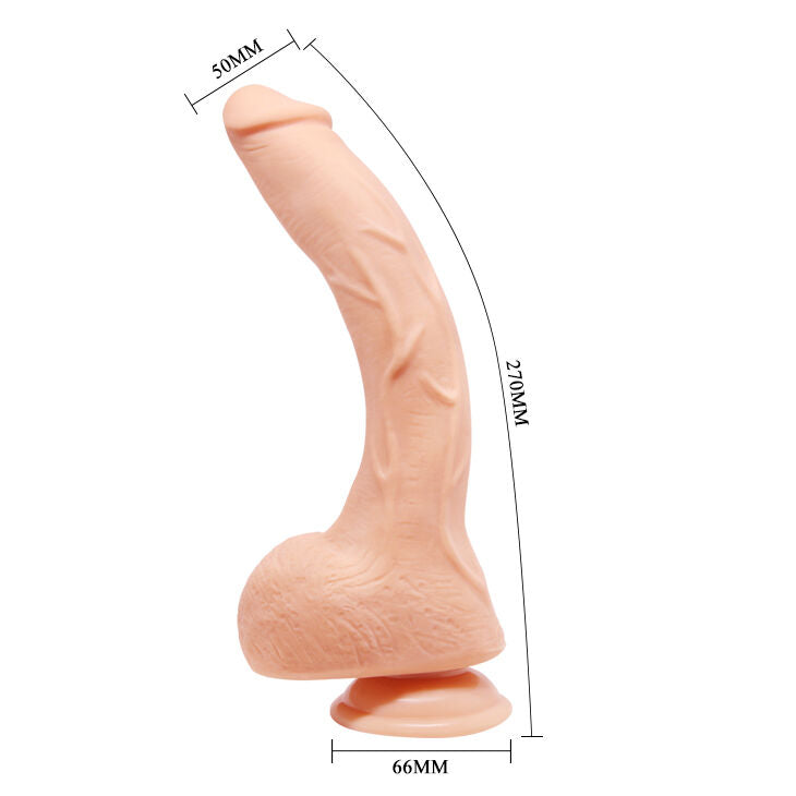Dildo, Baile - Beautiful Jack, cu Ventuza, 26 CM