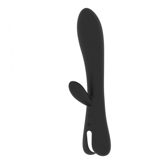Vibrator cu Telecomanda, BRILLY GLAM - Erik + Watchme, 2 Motoare, Silicon, Negru, 22 cm