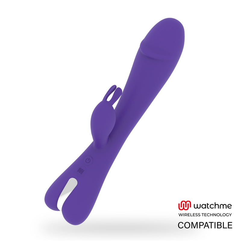Vibrator Rabbit, Mr Boss - Aitor, Compatibil cu Tehnologia Wireless Watchme, Lila