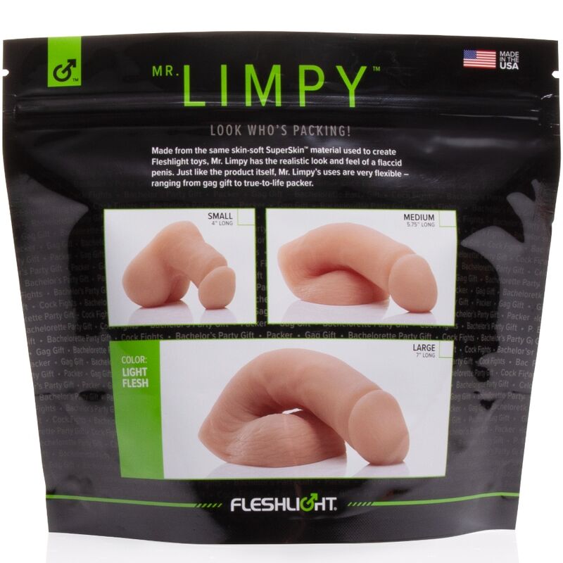 Dildo, Fleshlight - Mr. Limpy, Moale si Flexibil, Mic