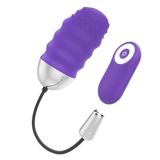 Vibrator Ou cu Telecomanda, MR BOSS - Denis, 10 Vibratii, Silicon, Mov, 7,5 cm