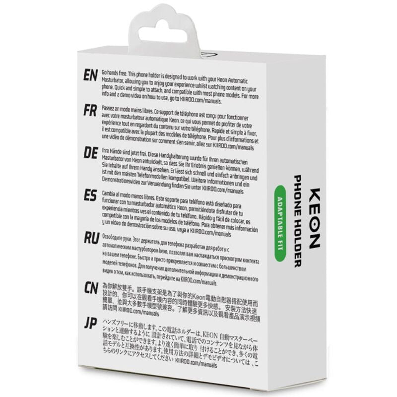 Suport Telefon, Kiiroo - Keon Mobile Adapter, Compatibil cu Majoritatea Telefoanelor, Latime Telefon 66-80 Mm