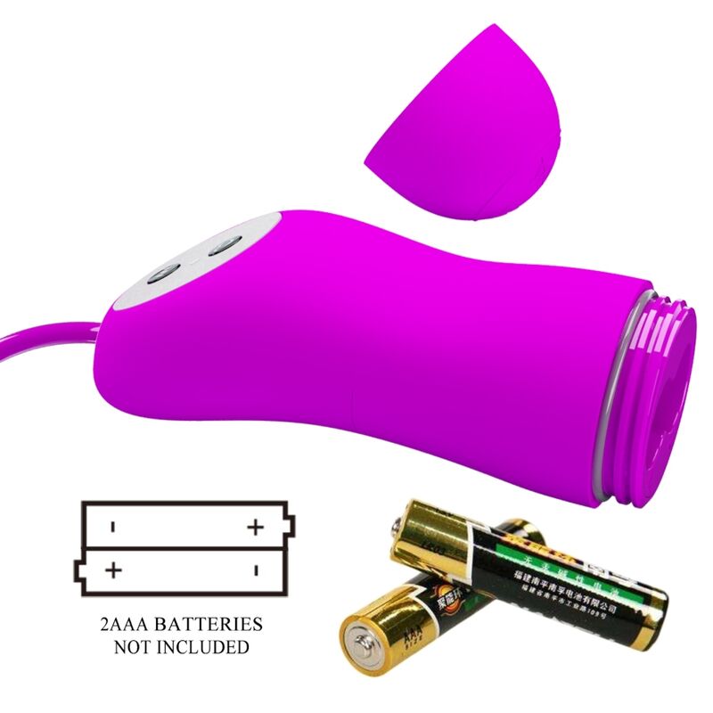 Vibrator Bullet, Pretty Love - Vibrating And Sucking, 12 Functii de Vibrare si Aspiratie, Mov