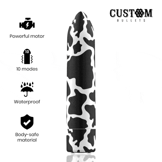 Vibrator Glont Reincarabil, CUSTOM BULLETS - Cow Magnetic, 10 Intensitati, 6,25 cm