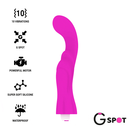 Vibrator pentru Punctul G, G-SPOT - Gregory, Silicon Medical, Violet, 20 cm