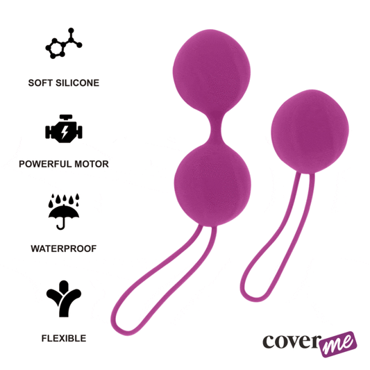 Bile Kegel Antrenor Planseu Pelvin, COVERME - Set Simplu si Dublu, Silicon, Lila