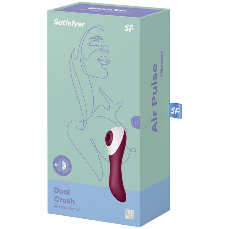 Vibrator cu Pulsatii de Aer, Satisfyer - Dual Crush, Unde de Presiune si Vibratii