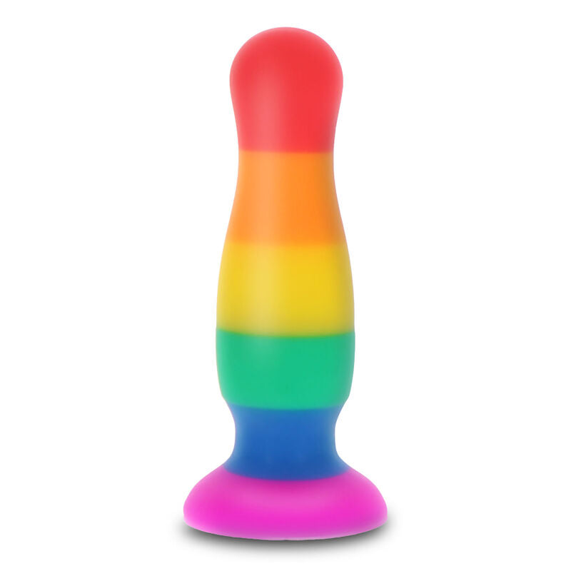 Plug Anal, Toyjoy - Happy Stuffer, Curcubeu Pride, Large 12 CM