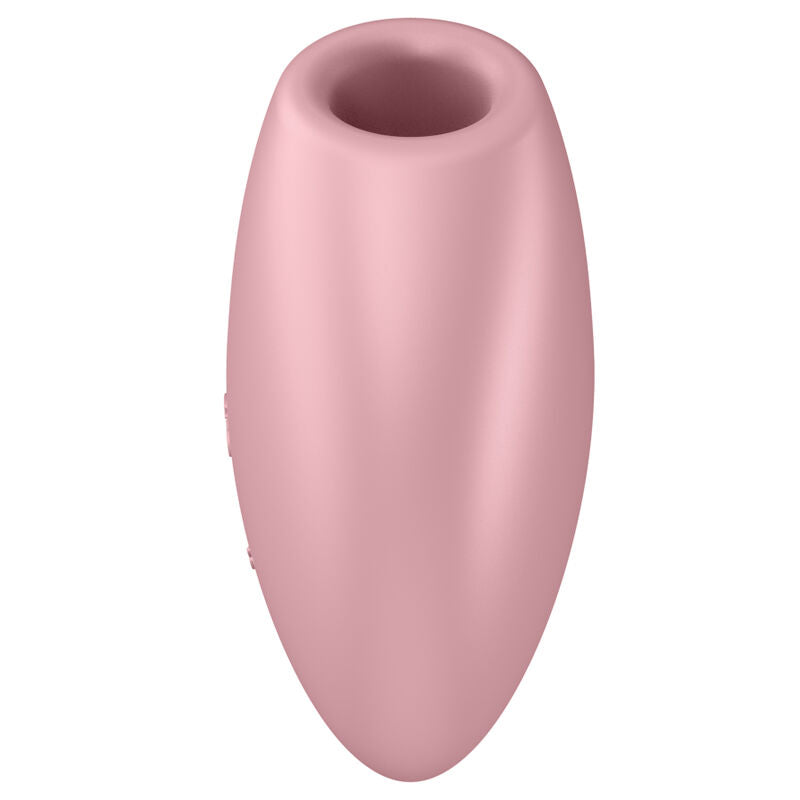 Stimulator Aer, Satisfyer - Cutie Heart, 2 Motoare Controlabile Separat, Albastru