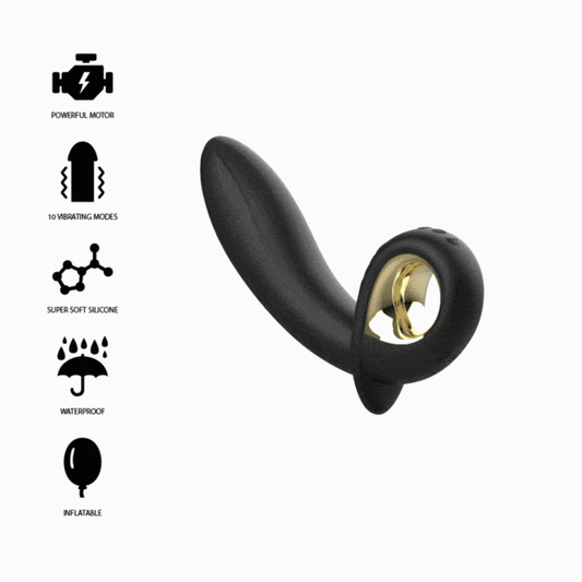 Vibrator Gonflabil, Ibiza, Puternic cu Control de la Distanță Anal/Vaginal