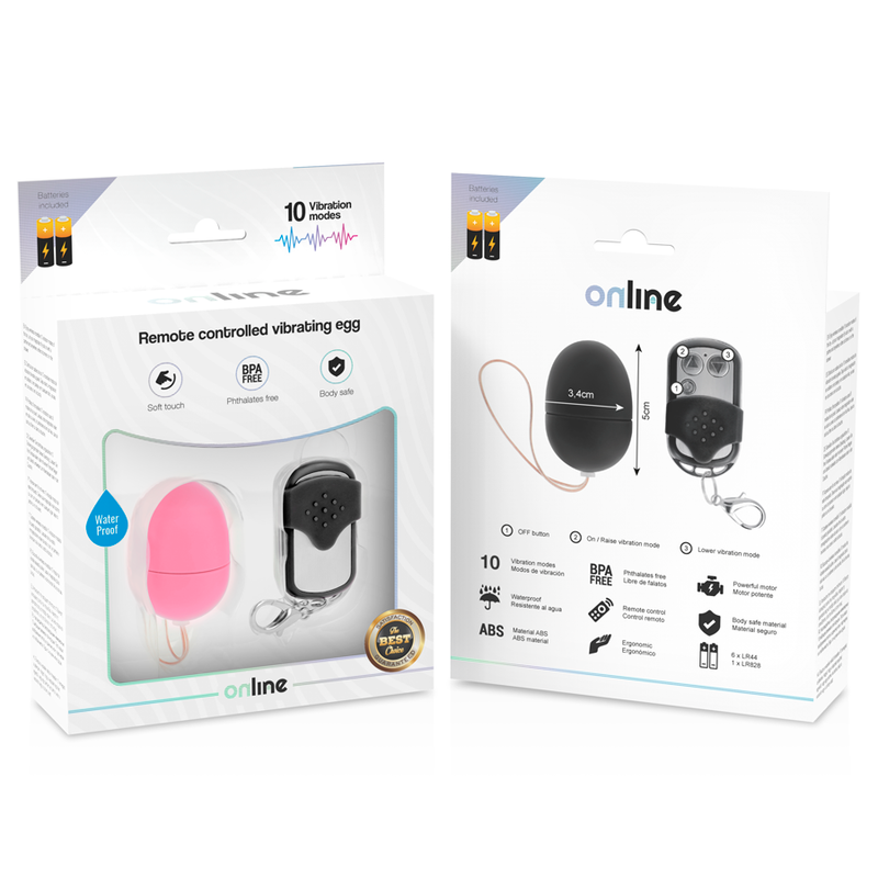 Ou Vibrator, Online - Remote Control S, Control de la Distanta, Roz