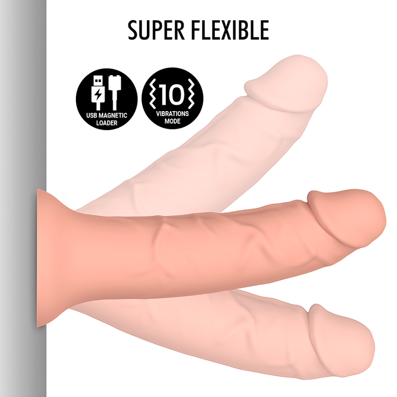Dildo, Mythology - Asher Original, Vibrator Compatibil cu Tehnologia Wireless Watchme, M / Piele