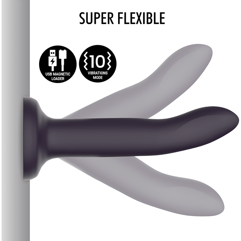 Dildo, Mythology - Duman Mystic, Vibrator Compatibil cu Tehnologie Wireless Watchme, S